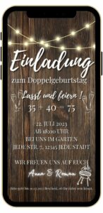 eCard Doppelgeburtstag