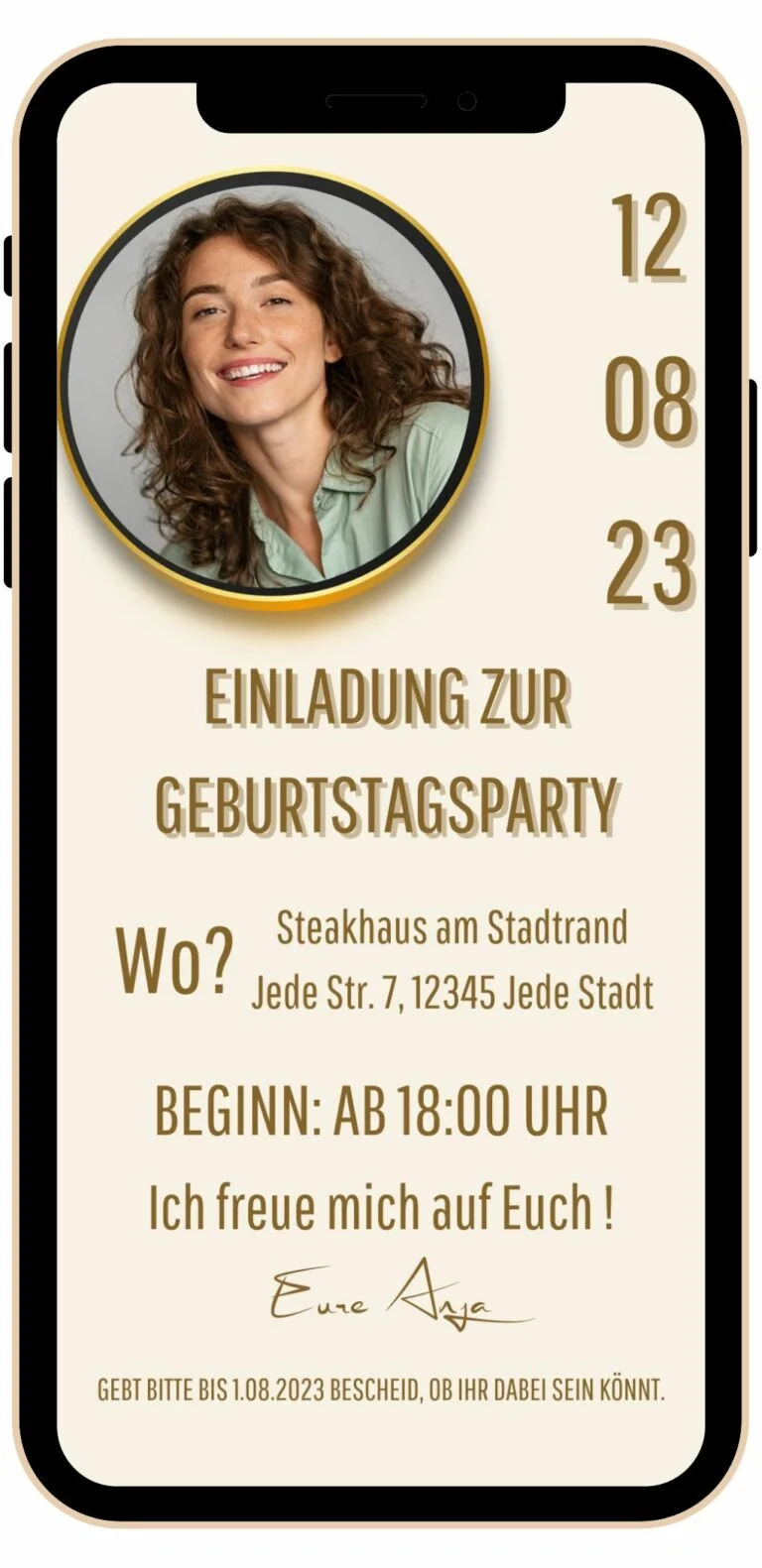 Digitale Geburtstagseinladung