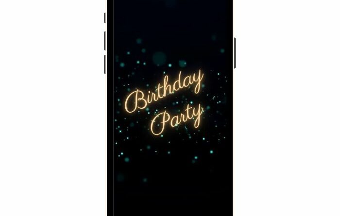 animierte Einladung Birthday Party