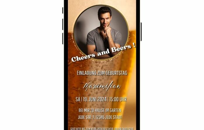 eCard Einladung Bier Party