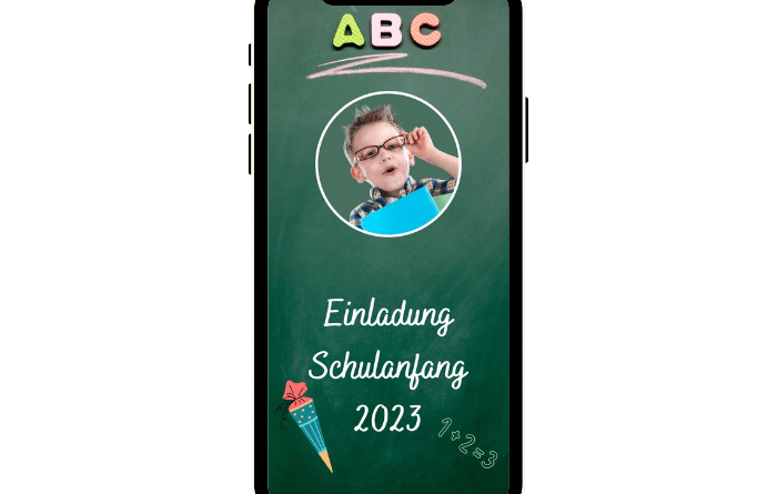 eCard Schulanfang Einladung 2023