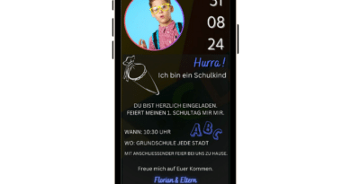 eCard Einladung Schulanfang