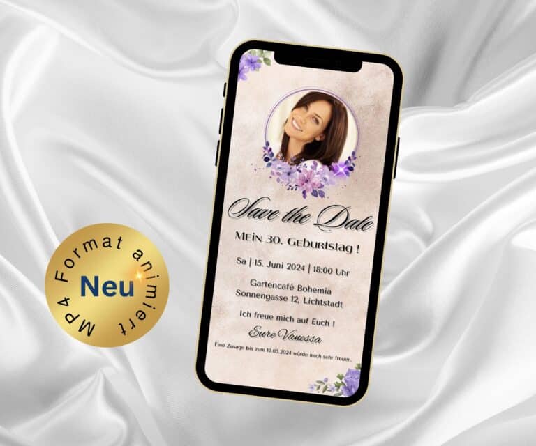 eCard Geburtstag Save the Date
