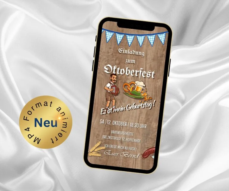 eCard Geburtstag Einladung Oktoberfest