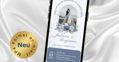 eCard Hochzeit blaue Rosen