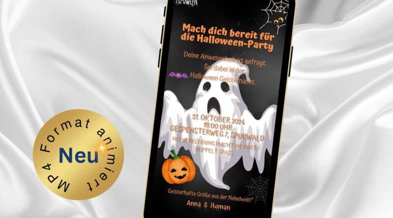 eCard Halloween Einladung Geisternacht