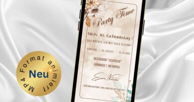 eCard 30. Geburtstag Boho