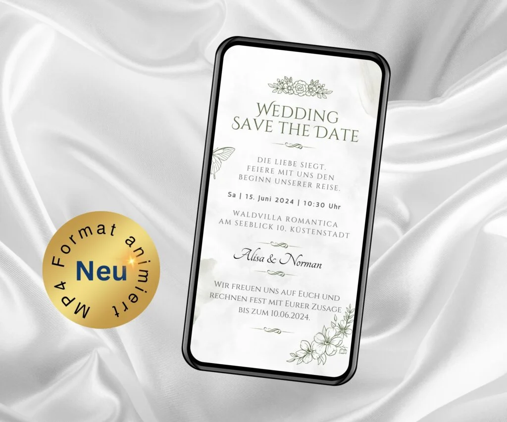 eCard Einladung Wedding Boho