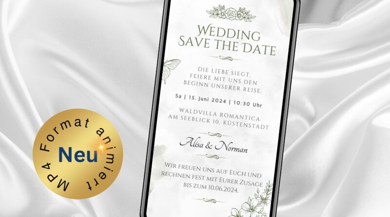 eCard Einladung Wedding Boho