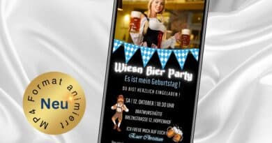 eCard Oktoberfest Einladung rustikal