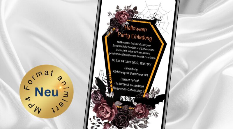 Halloween Kostüm Party Einladung