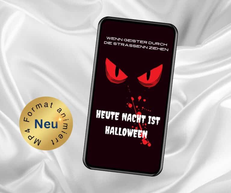 Animierte Gruselkarte mit Musik