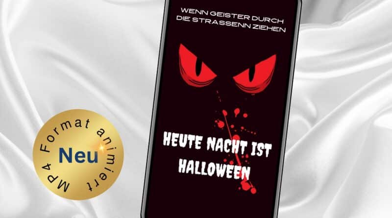 Animierte Gruselkarte mit Musik