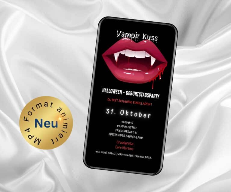 WhatsApp Halloween Vampir Kuss