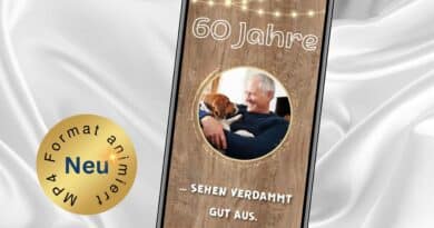 Animierte eCard 60. Geburtstag