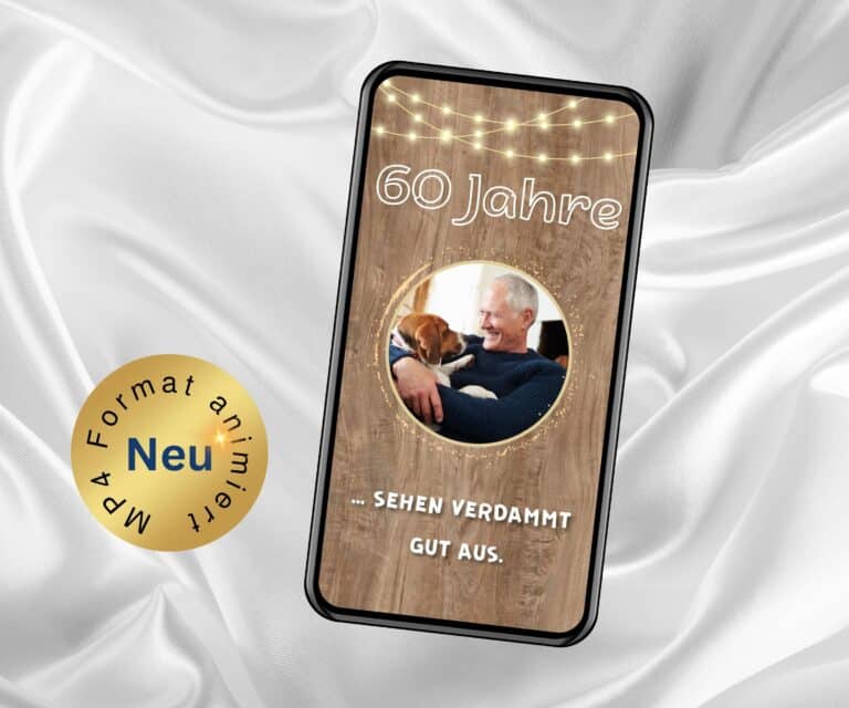 Animierte eCard 60. Geburtstag