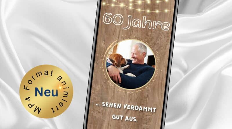 Animierte eCard 60. Geburtstag