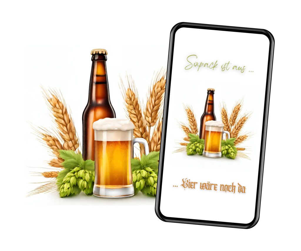 eCard Bierparty WhatsApp Einladung