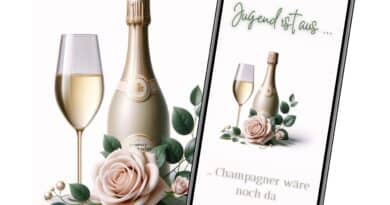 WhatsApp Einladung Champagner Party