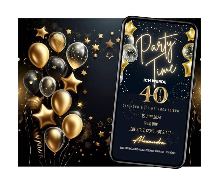 eCard 40 Geburtstag