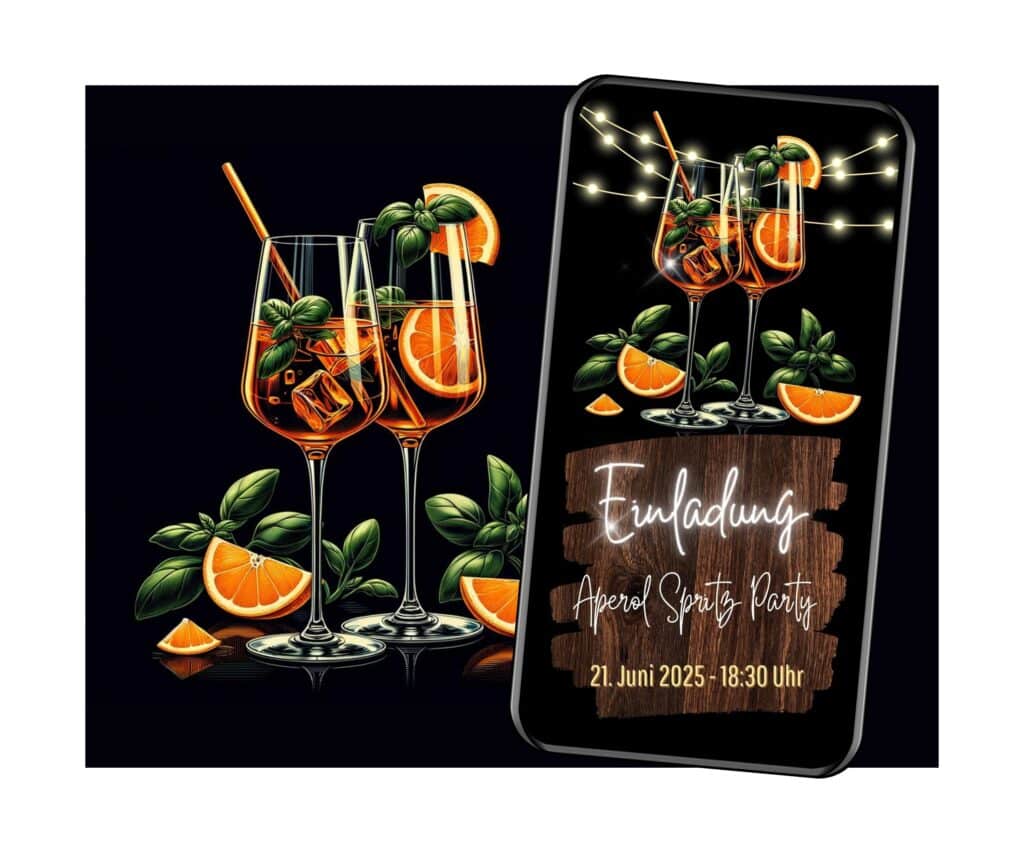 eCard Einladung Aperol Spritz