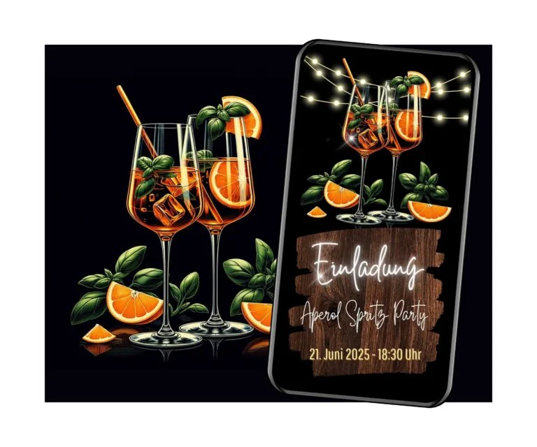 eCard Einladung Aperol Spritz