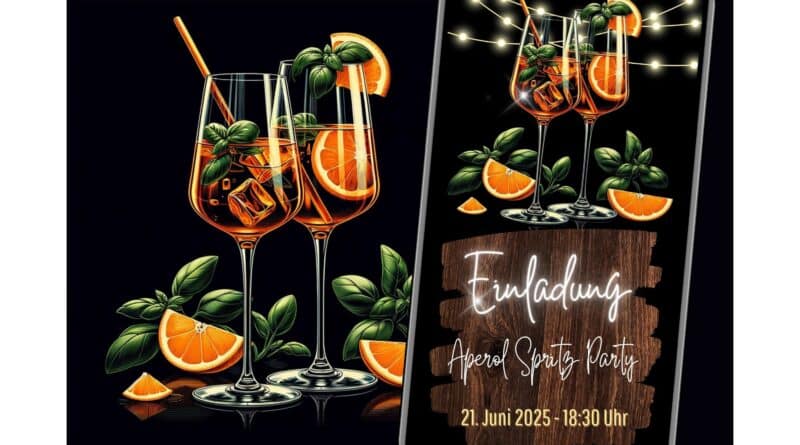 eCard Einladung Aperol Spritz