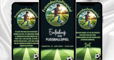 eCard Kindergeburtstag Fussball-Motiv